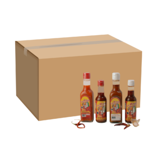 Caja de 24 salsas picantes con miel